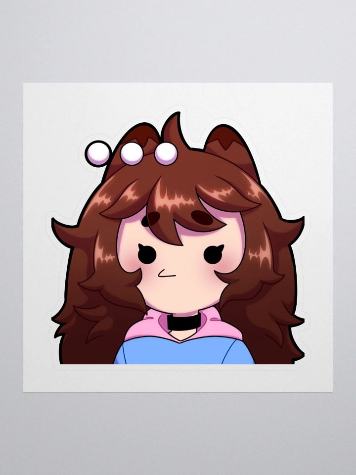 Wolfy Head Empty Sticker product image (1)