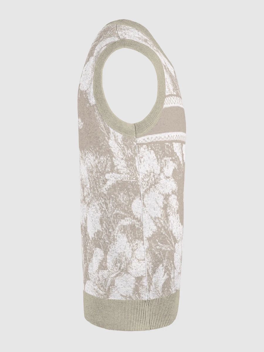 Floral Bliss III Knitted V-Neck Vest product image (3)
