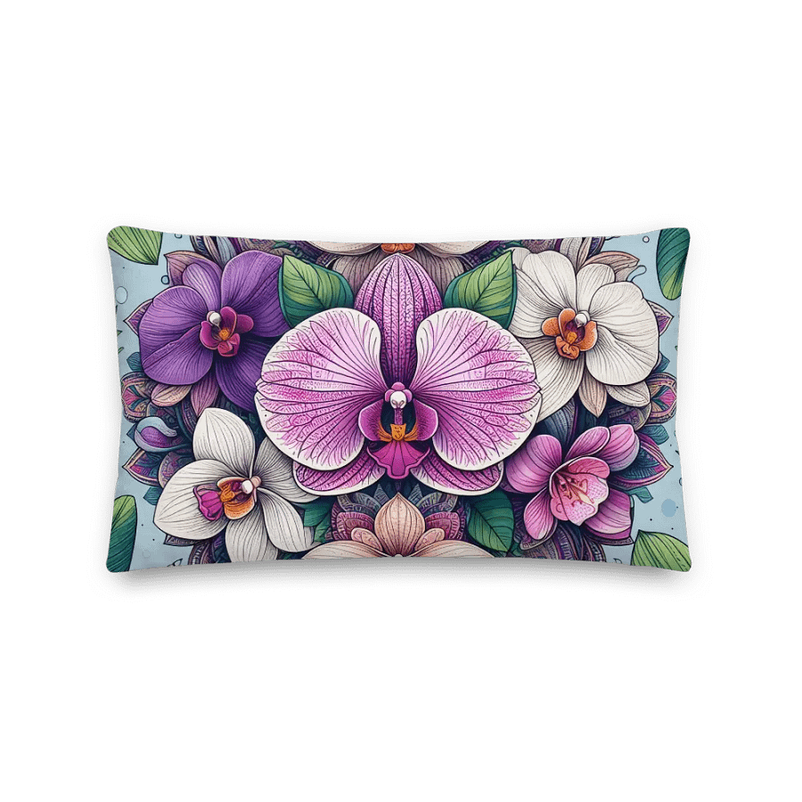Linen Luxe Premium Pillow | Ai Design flower product image (2)
