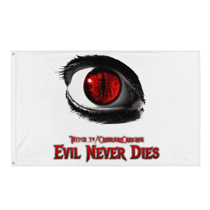 Evil Never Dies Logo Flag product image (1)