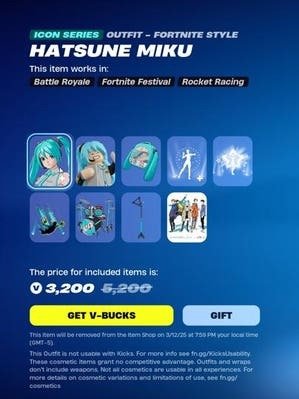 Hasume miku fortnite product image (1)
