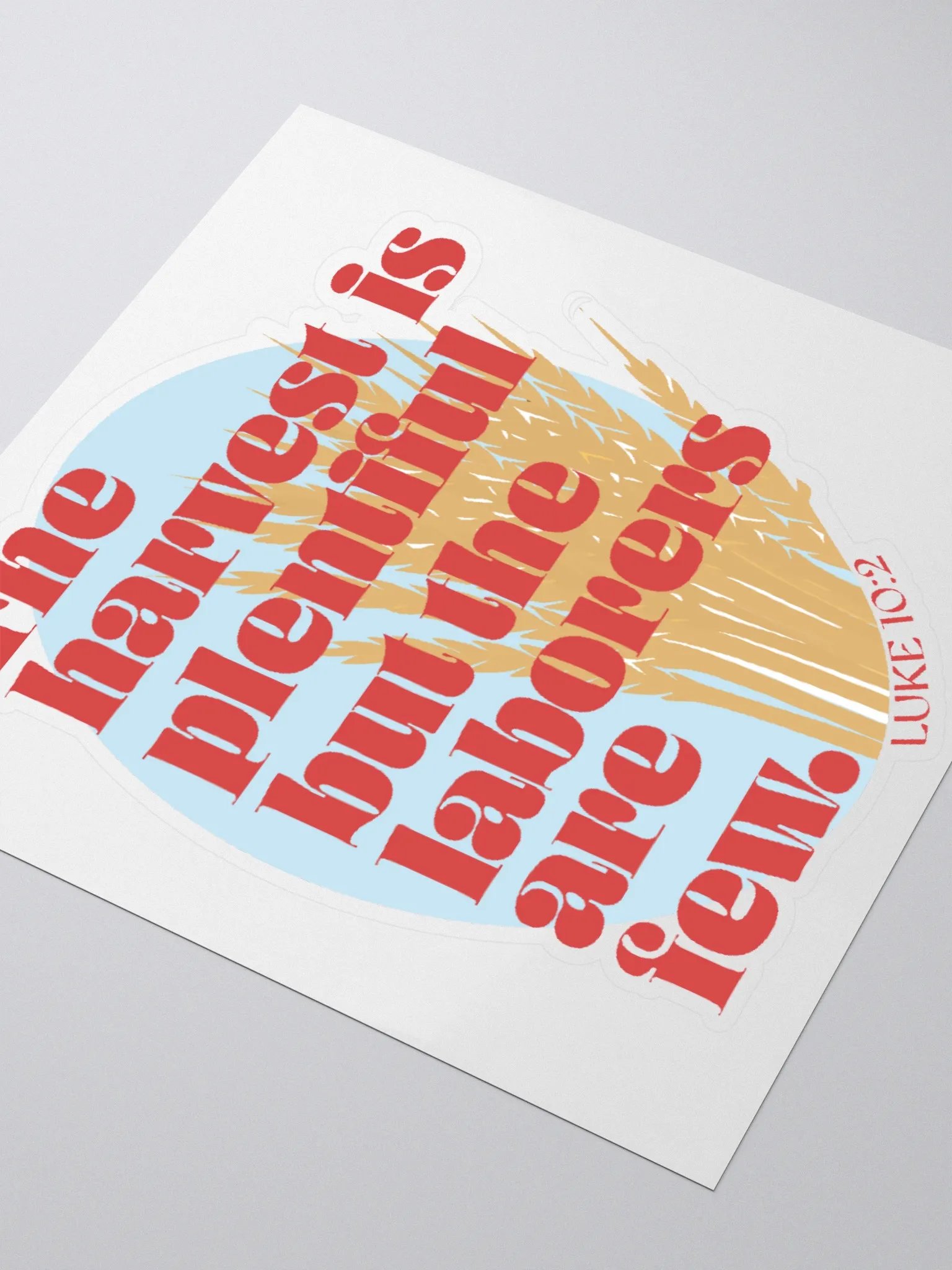 Luke 10:2 Sticker product image (7)