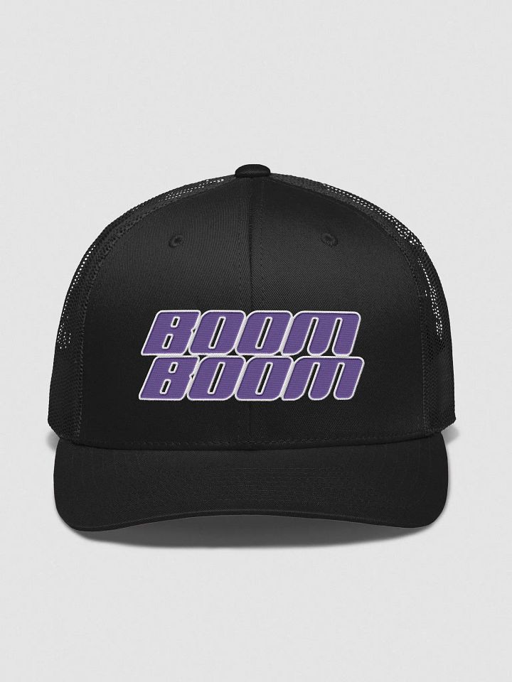 QSHW HUBBA HOTROD (BOOM BOOM) EMBROIDERED LOGO RETRO TRUCKER HAT product image (1)