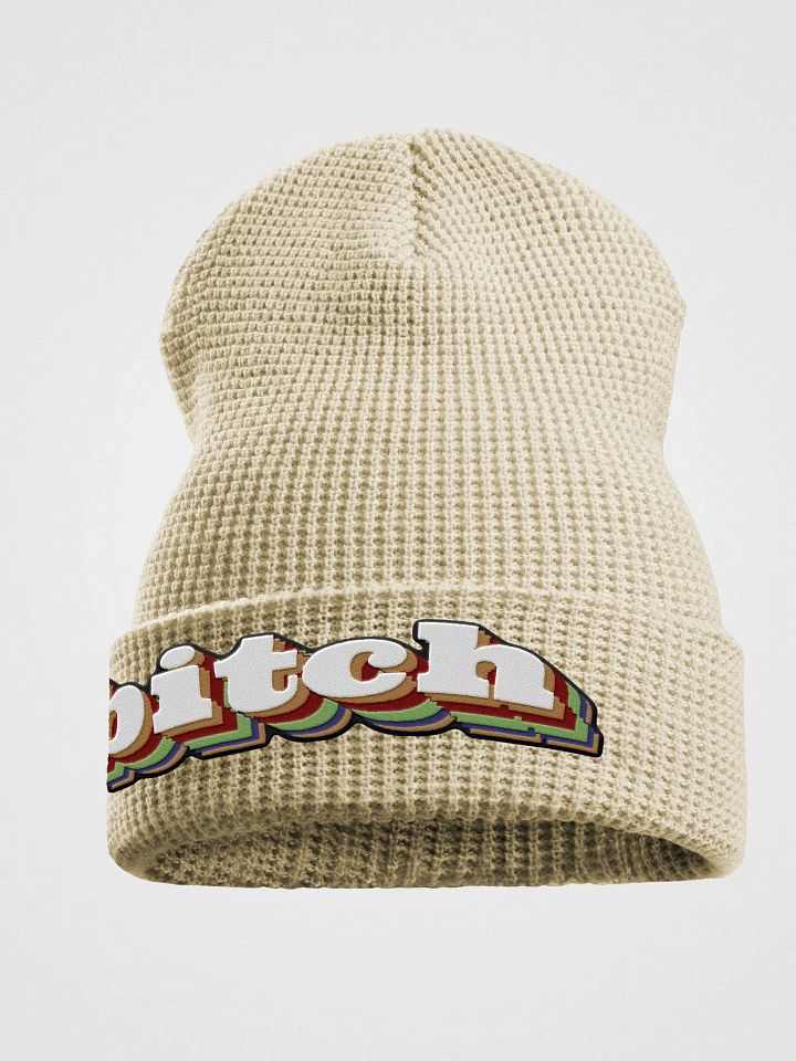 b!tch waffle beanie product image (3)