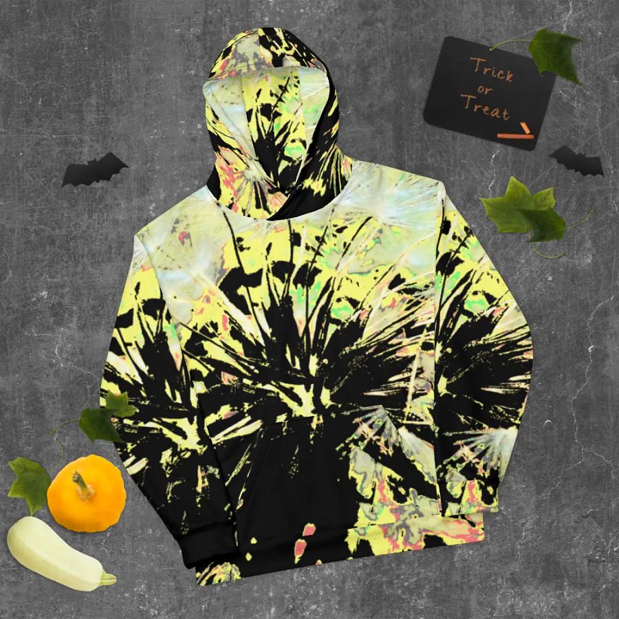 Energetic Abstract Dandelion Seeds Unisex Pull Over Hoodie product image (9)