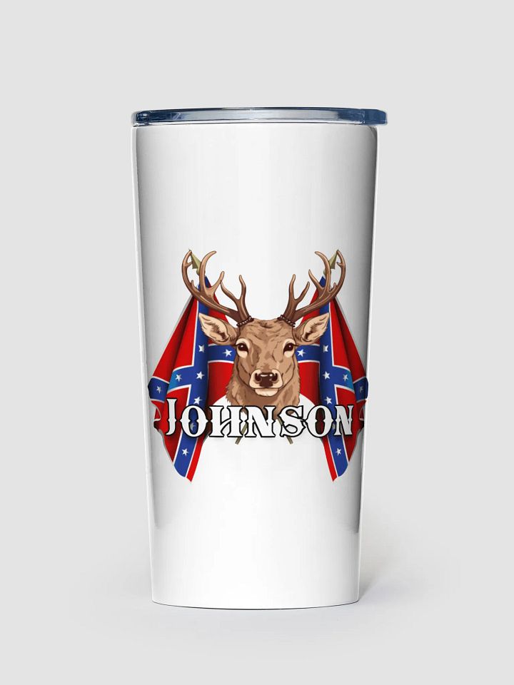 "Johnson" Last Name Rebel Redneck Deer - Adult Tumbler product image (1)