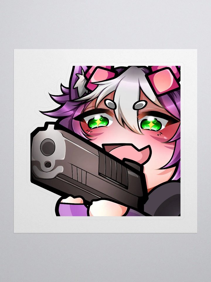 Loki Pew Emote Kisscut Sticker (Multiple Sizes) product image (1)