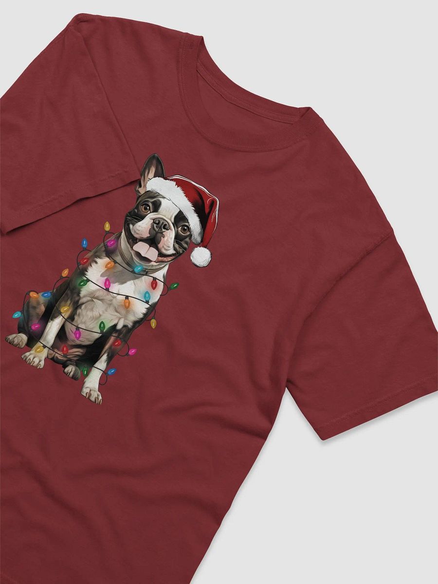 Funny Boston Terrier(Brindle) Christmas T-Shirt for Bostie Paw-rents product image (11)
