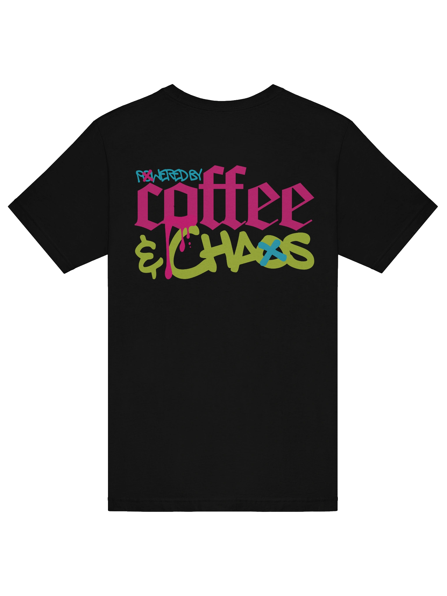Powered by Coffee & Chaos Streetwear T-Shirt product image (6)