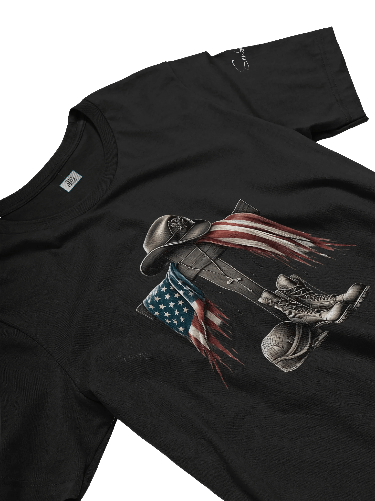 Patriot Distressed Flag T-Shirt product image (5)