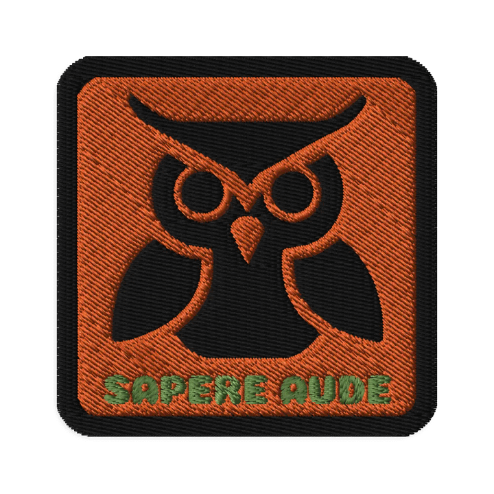 Sapere Aude Orange Patch product image (1)