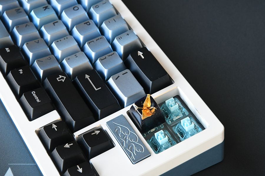 Gold/Black Crane SA R1 Keycap product image (4)