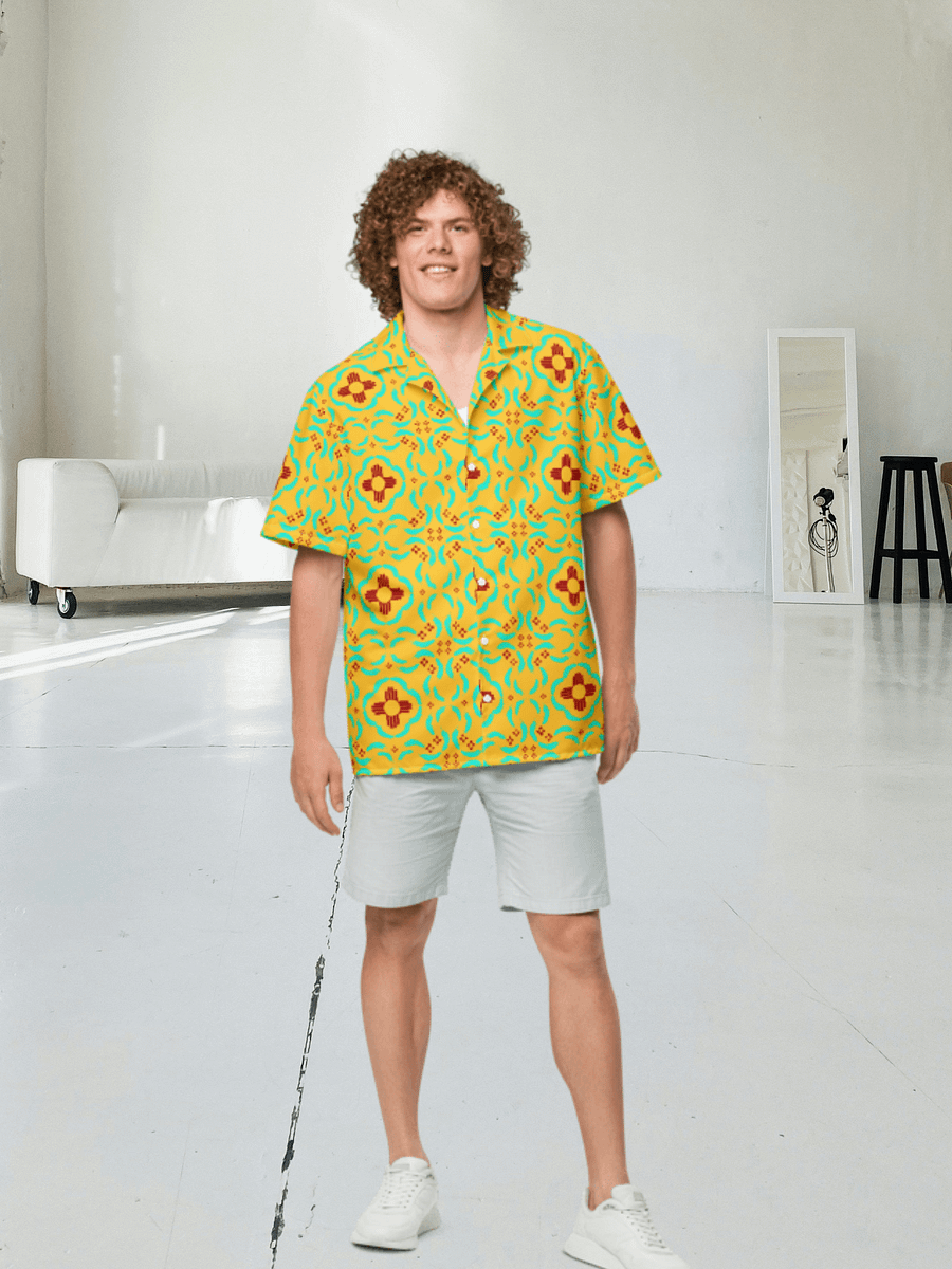 New Mexico Zia Feather Hawaiian Shirt product image (2)