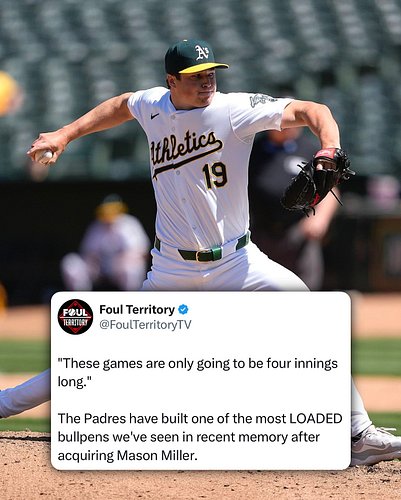 The Padres bullpen is LOADED with Mason Miller 🔥
