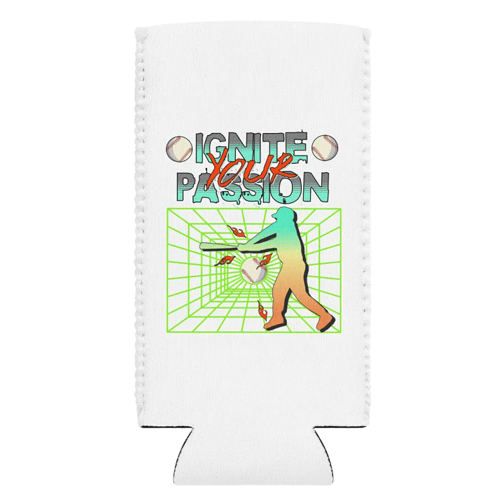 Ignite Your Passion Baseball Flamestrike Can Cooler product image (2)