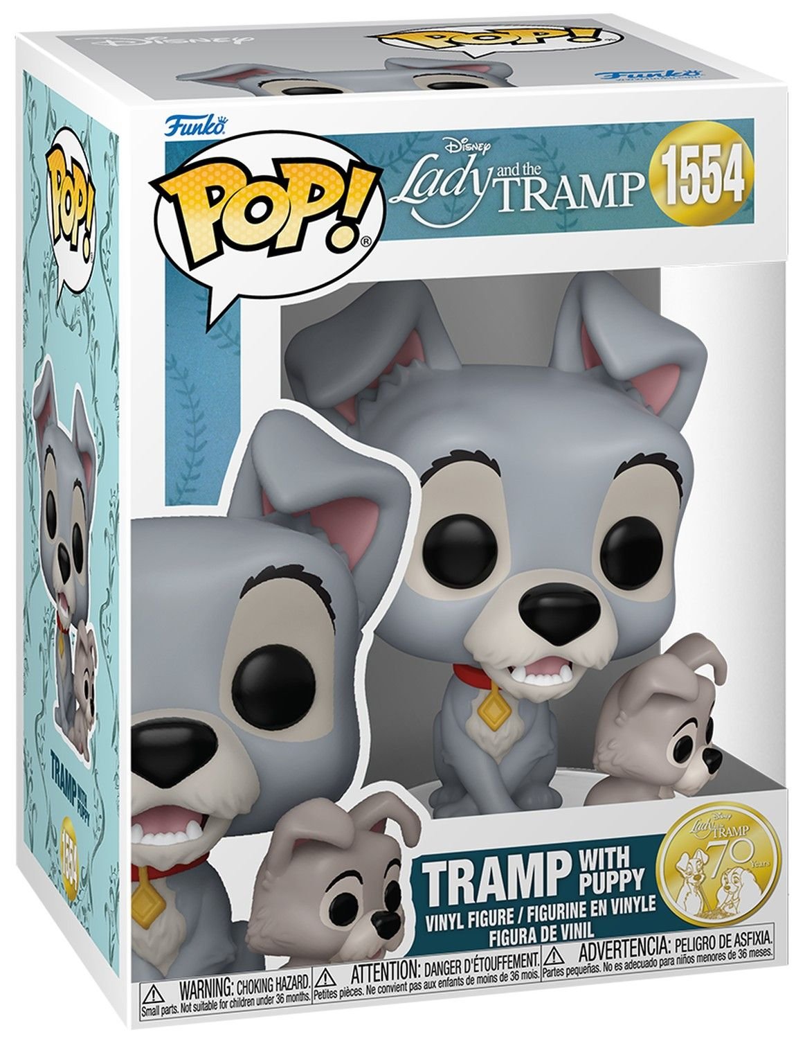 Funko POP! - Disney - Lady & the Tramp - Tramp with Puppy (70th Anniversary) product image (2)