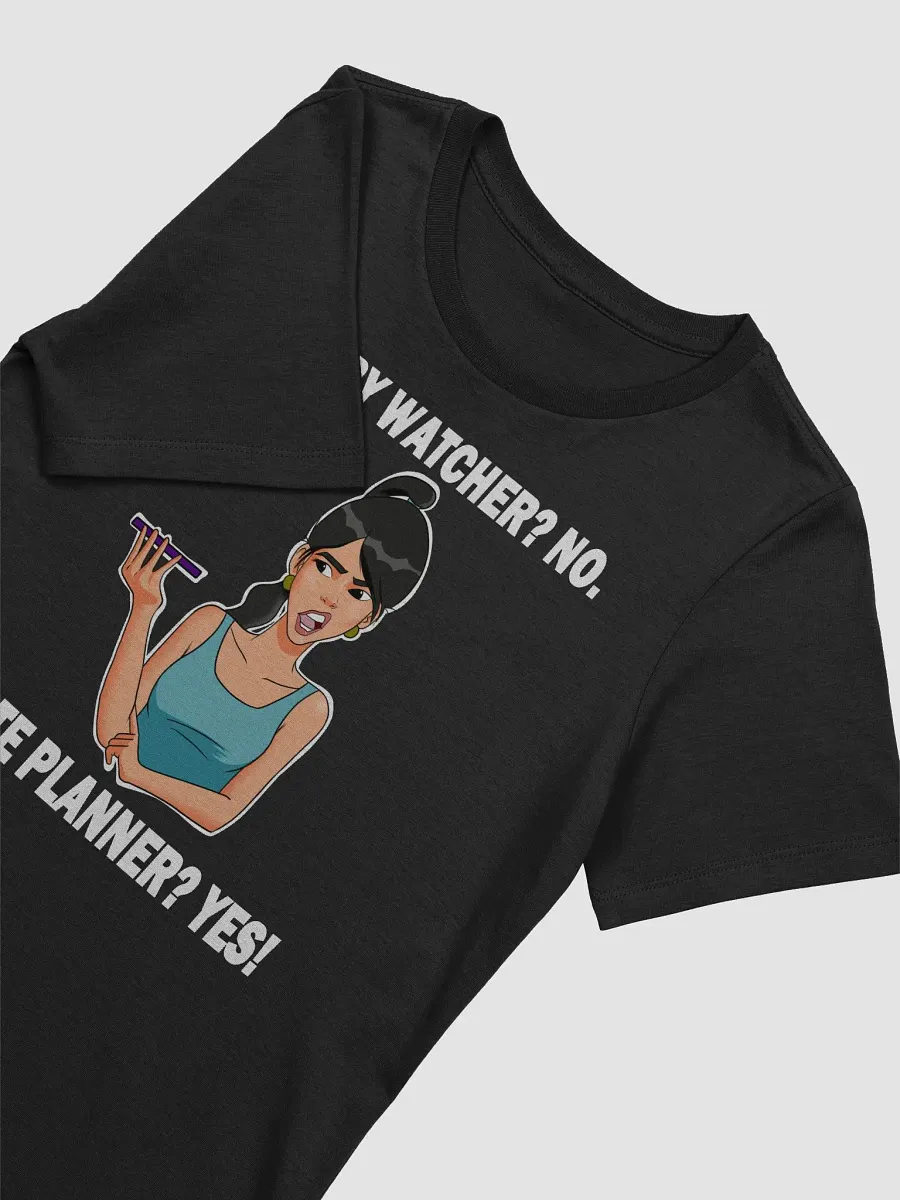 Story Watcher vs. Date Planner - slimmer fit t-shirt product image (2)