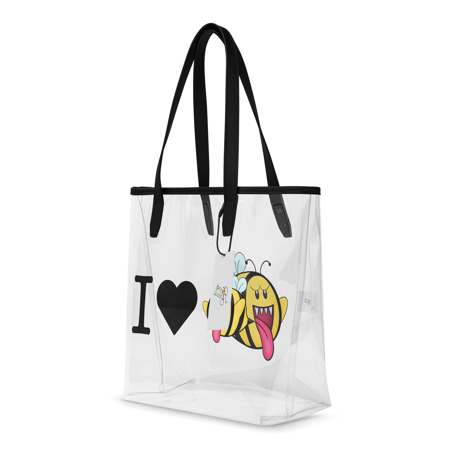 I Love Boo-Bees Clear Tote Bag product image (4)