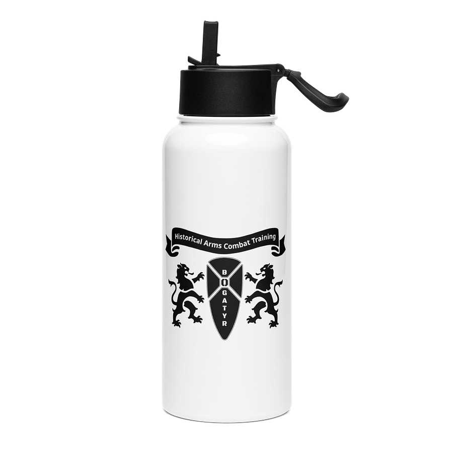 Black HACT logo Water Bottle with Straw product image (3)
