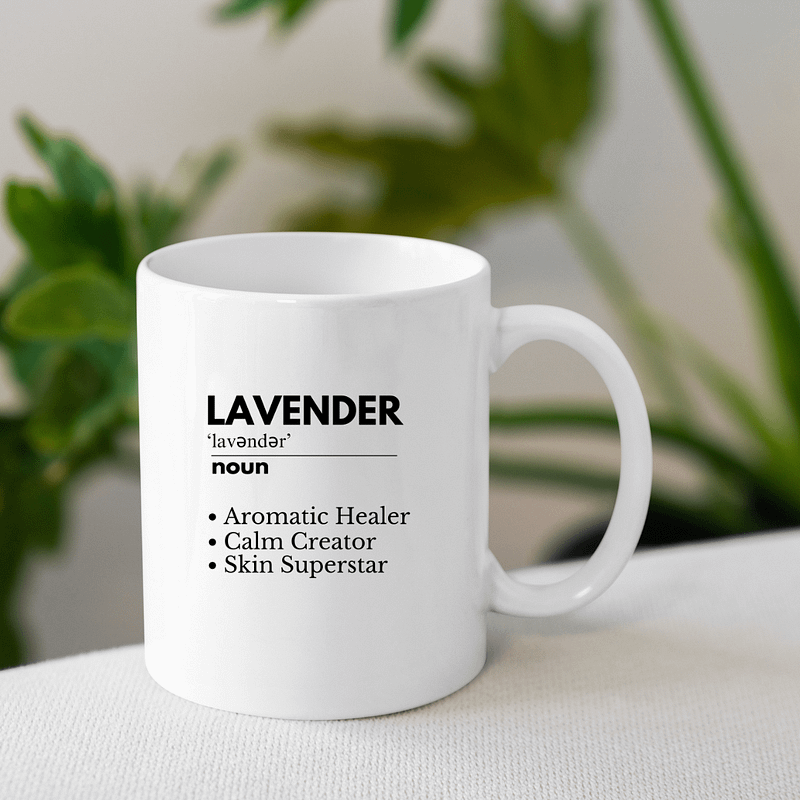 Lavender Definition Inspirational Heat-Resistant Mug