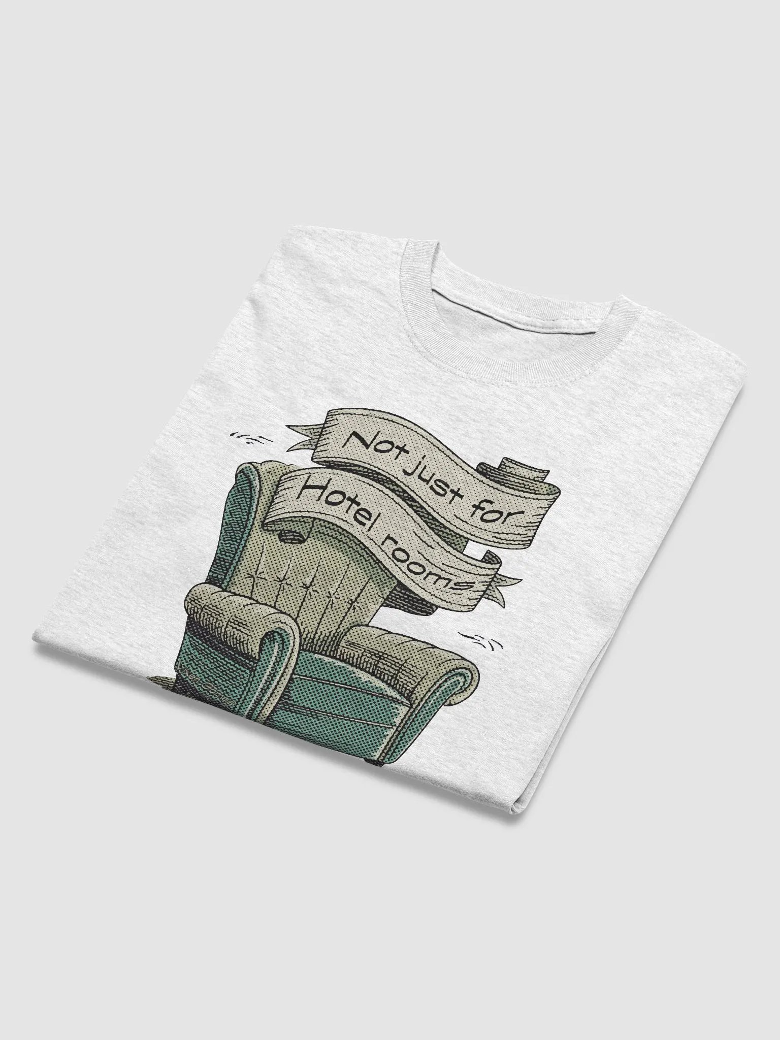Not just for hotel rooms Cuck Chair heavyweight T-shirt product image (40)