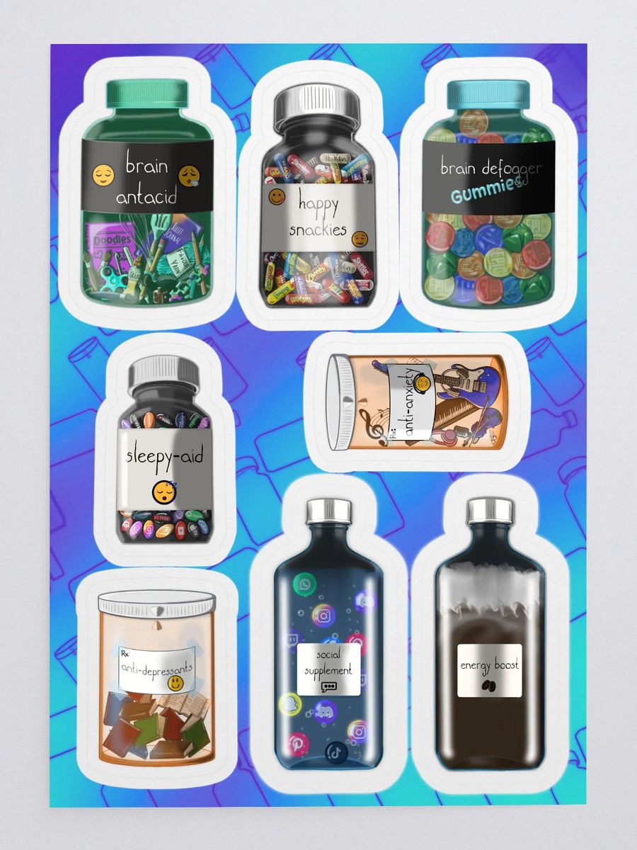 Mental Health Shelf Sticker Sheet product image (3)