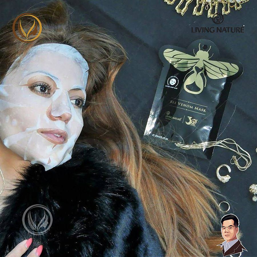 Mặt nạ dưỡng da chiết xuất nọc ong Living Nature Bee Venom Mask 6 gói product image (4)