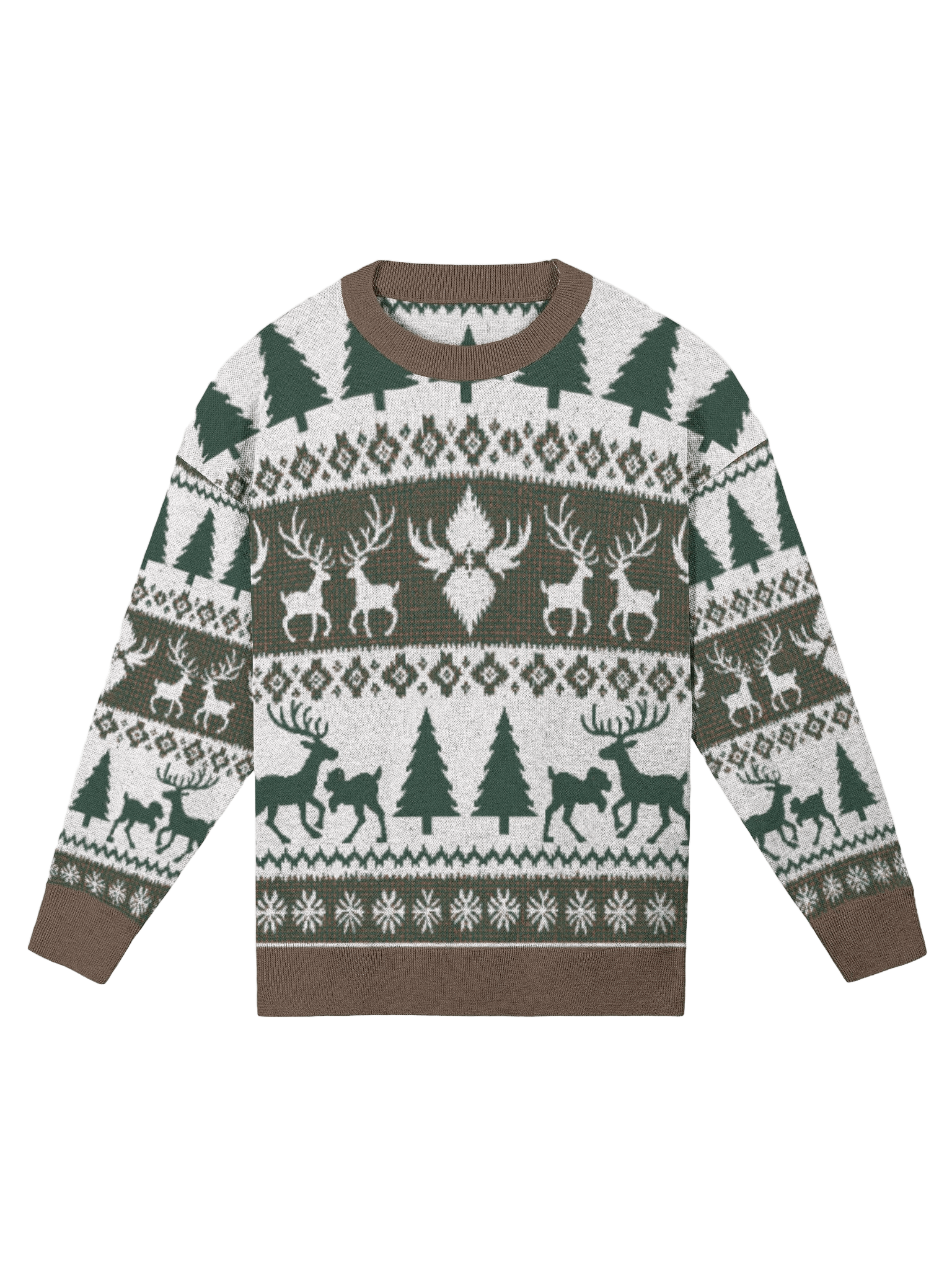 Winter Wilderness Christmas Sweatshirt – Cozy Holiday Knitwear product image (1)