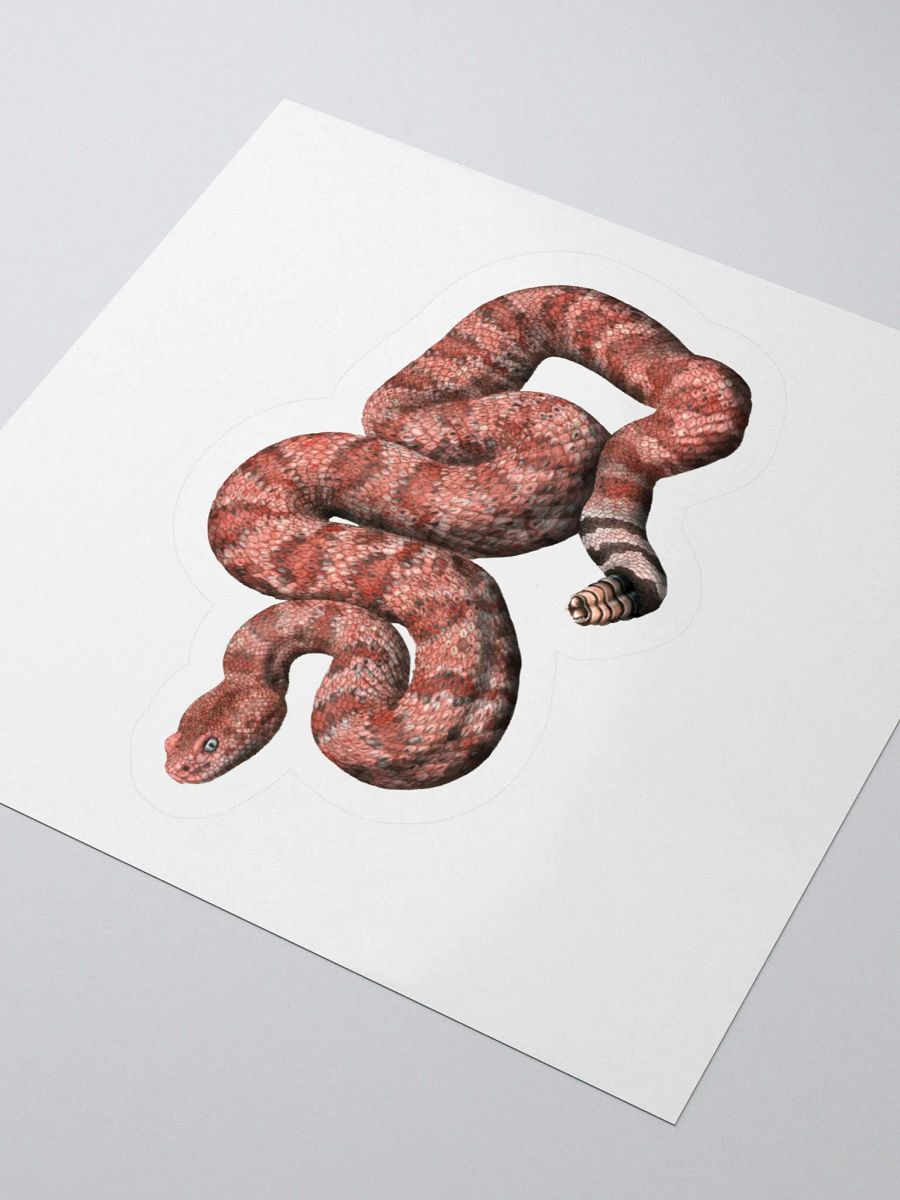 Die-Cut Sticker – Speckled Rattlesnake (Red) product image (3)