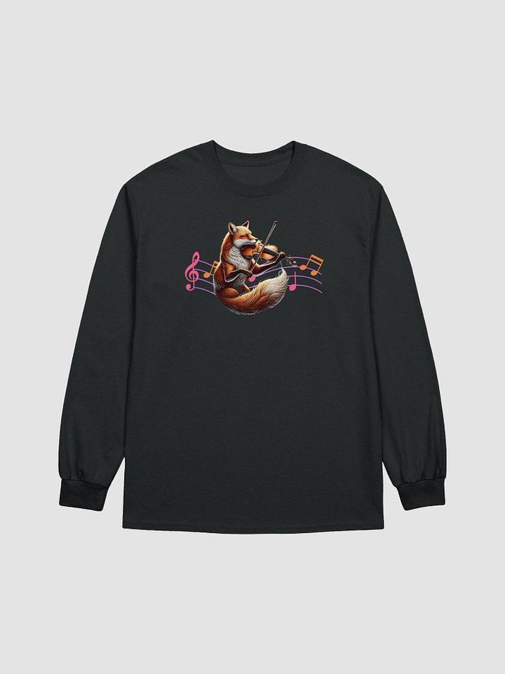 Whimsical Fox Violinist Long Sleeve Tee product image (3)