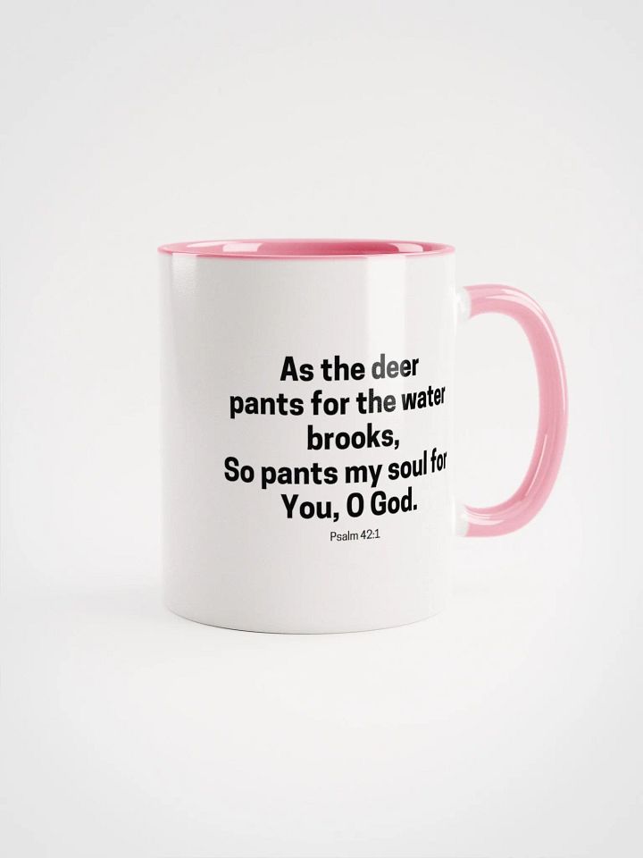As The Deer Pants For The Water Brooks Psalm 42:1 Two-Tone Mug 11/15oz product image (1)