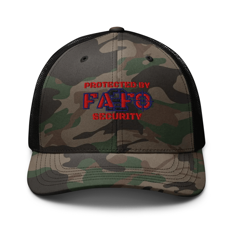 FA2FO Security Camo Trucker Hat product image (1)