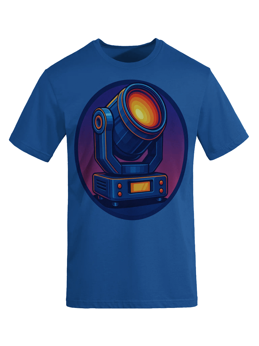 Theatrically Jerry: Colorful Mover Moving Head Light Blue T-Shirt product image (3)
