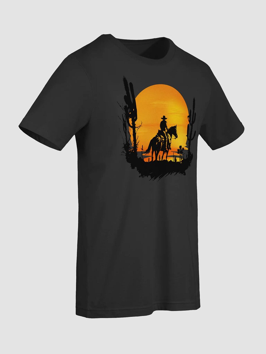 🤠 Cowboy Sunset T-Shirt | Bella+Canvas Unisex Tee | Western Silhouette Graphic Shirt product image (59)