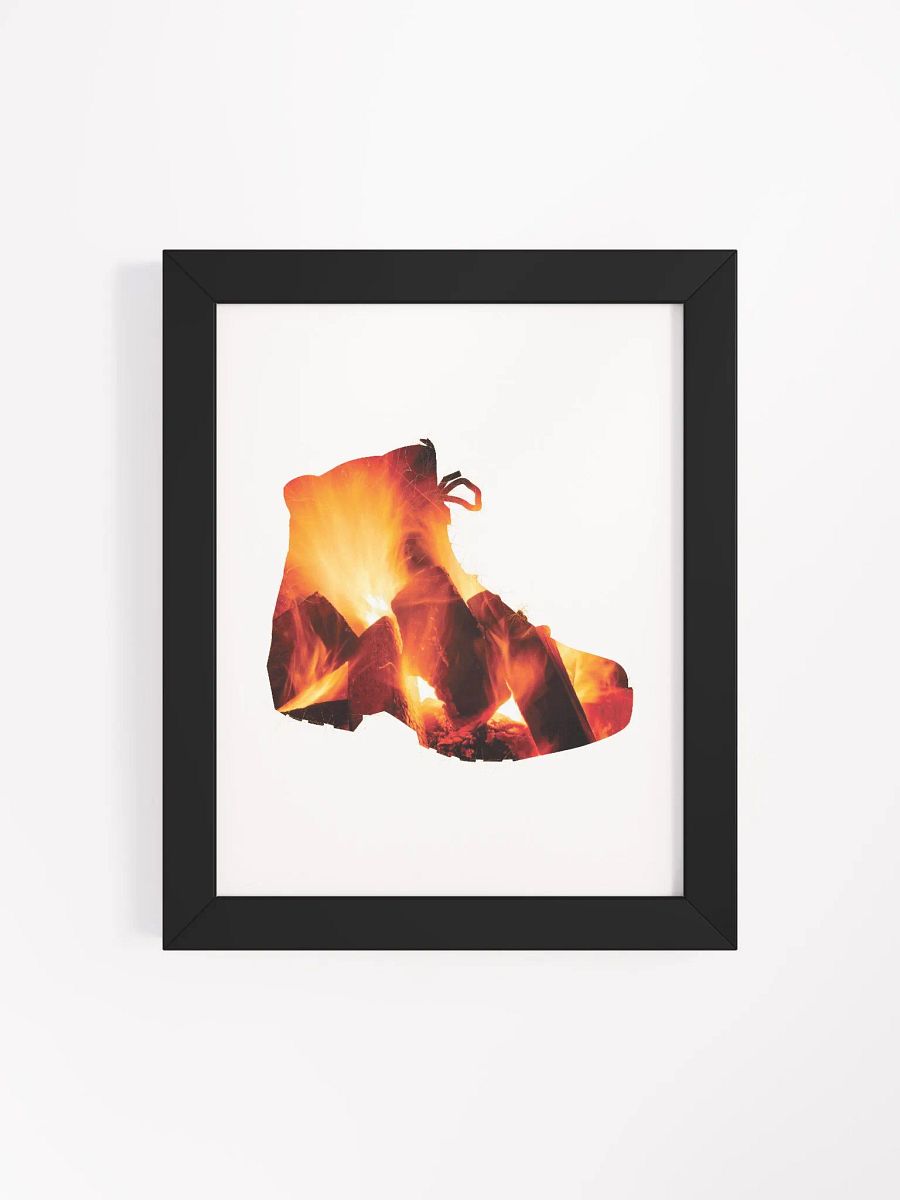 Fire In Hiking Boots Hiking, boots, outdoors, camping, relaxing, hiking boots, adventure, away from home, nature, travel, mountain, forest, wild, trees, sunset, retro, souvenir, distressed. product image (18)