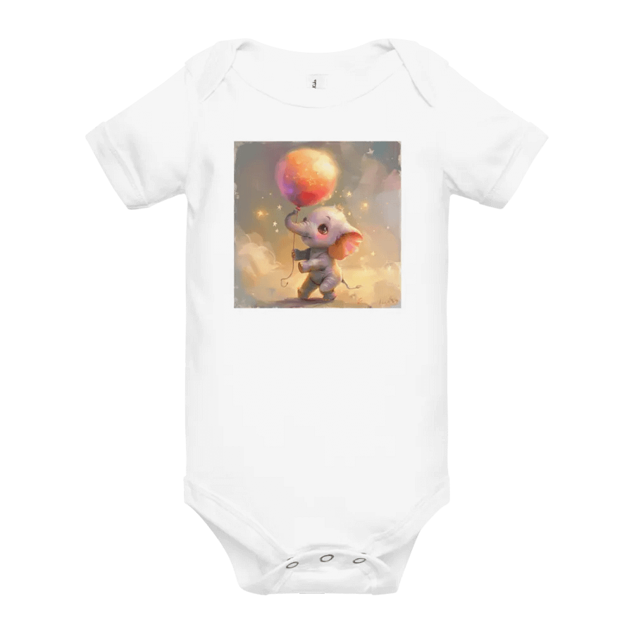 Whimsical Elephant Dreams Baby Onesie product image (10)