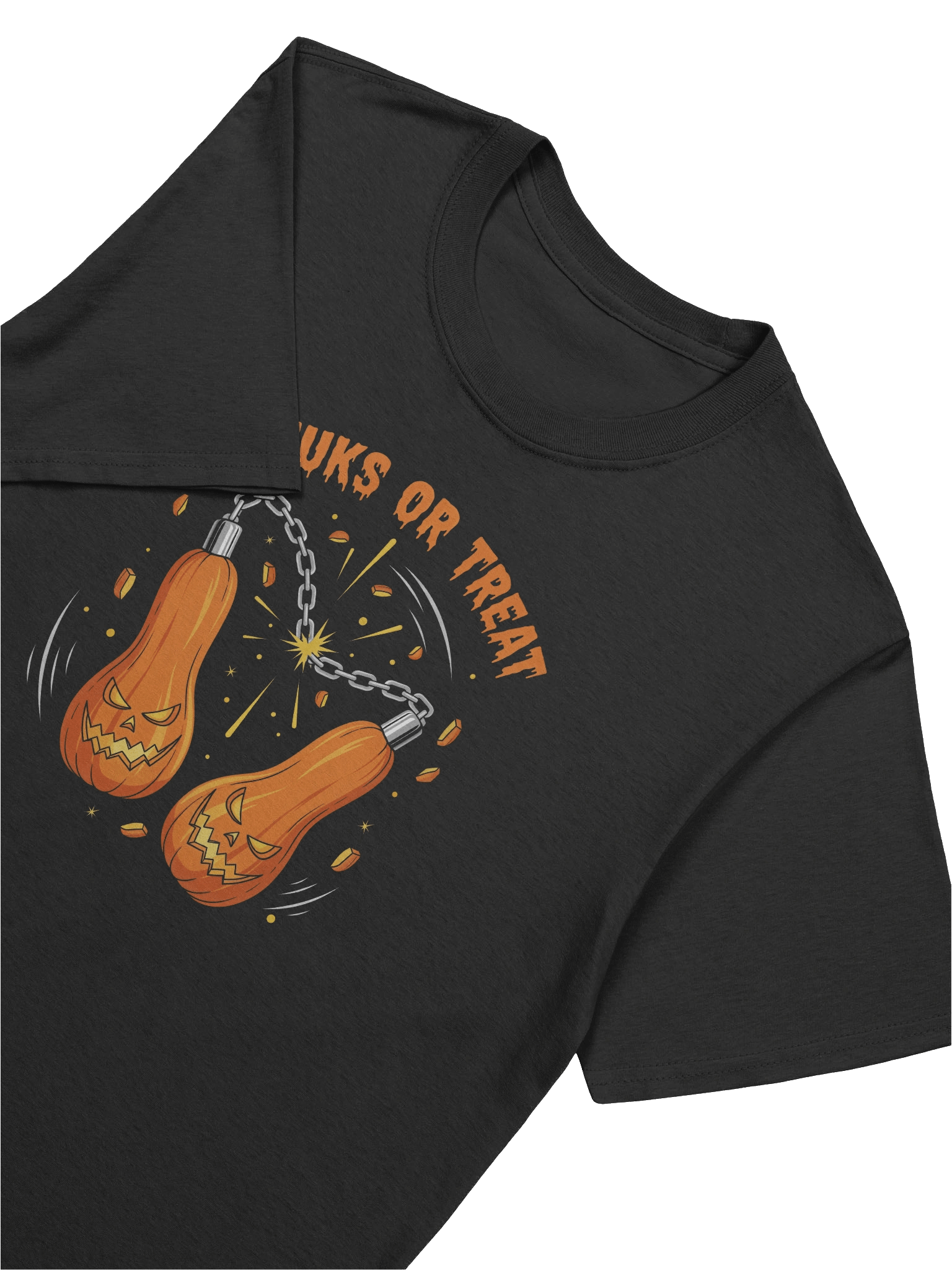 Halloween Pumpkin Nunchucks T-shirt product image (2)