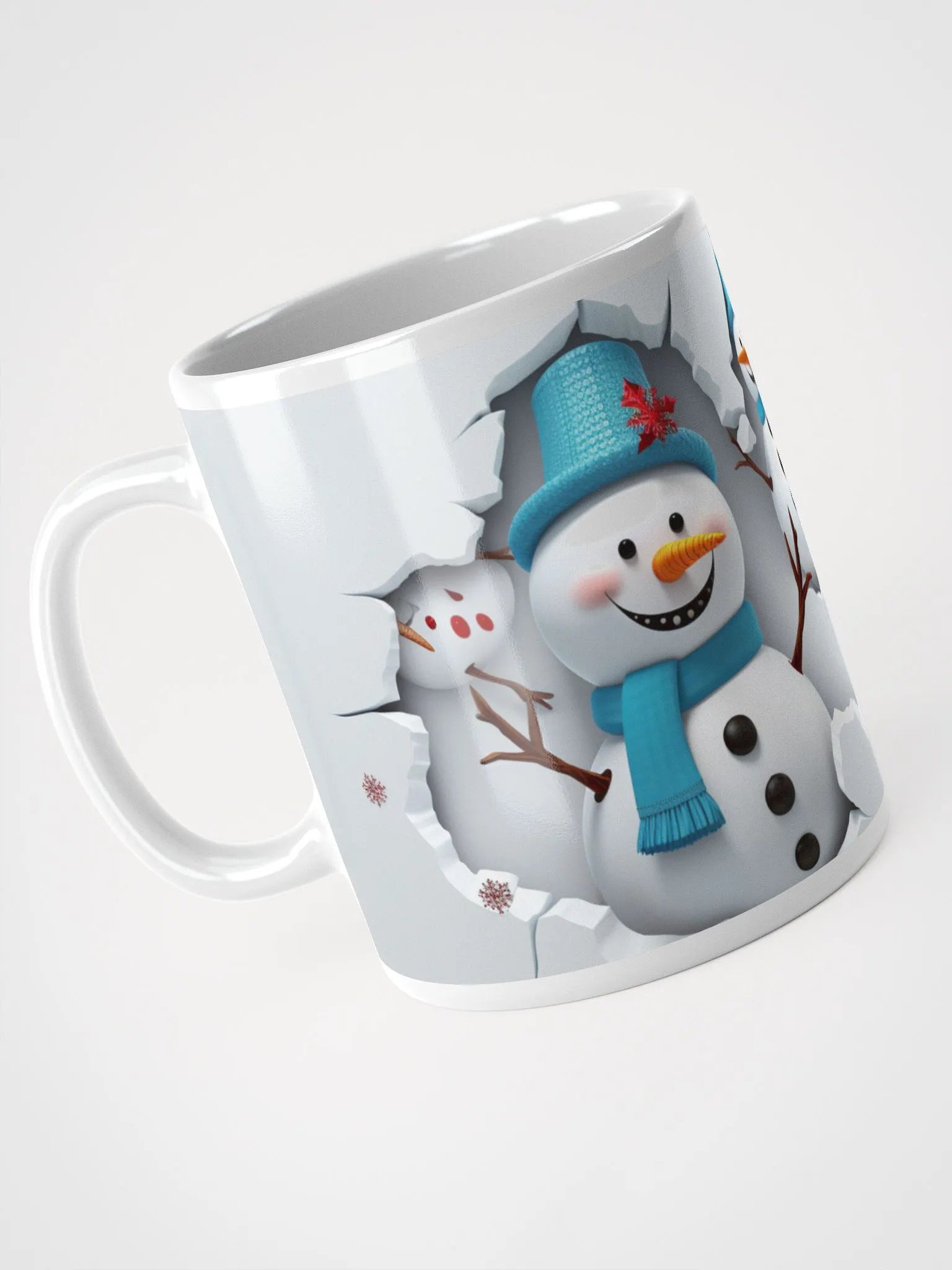 "Snowman Surprise" - A Whimsical Winter Wonderland Mug product image (3)