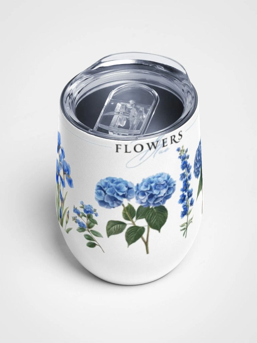 Blue Blooms Wine Tumbler product image (4)