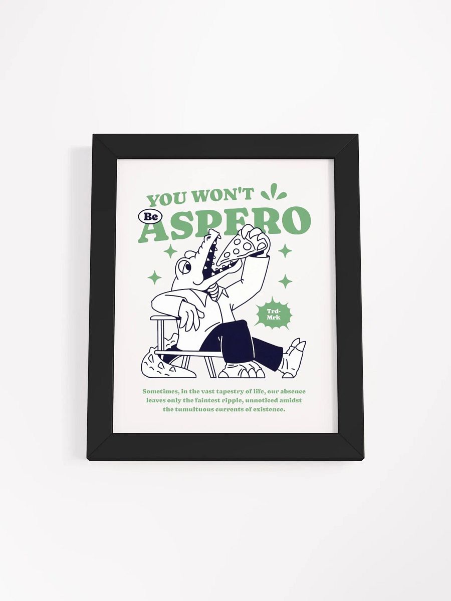 Reclining Crocodile Pizza Party Poster product image (14)