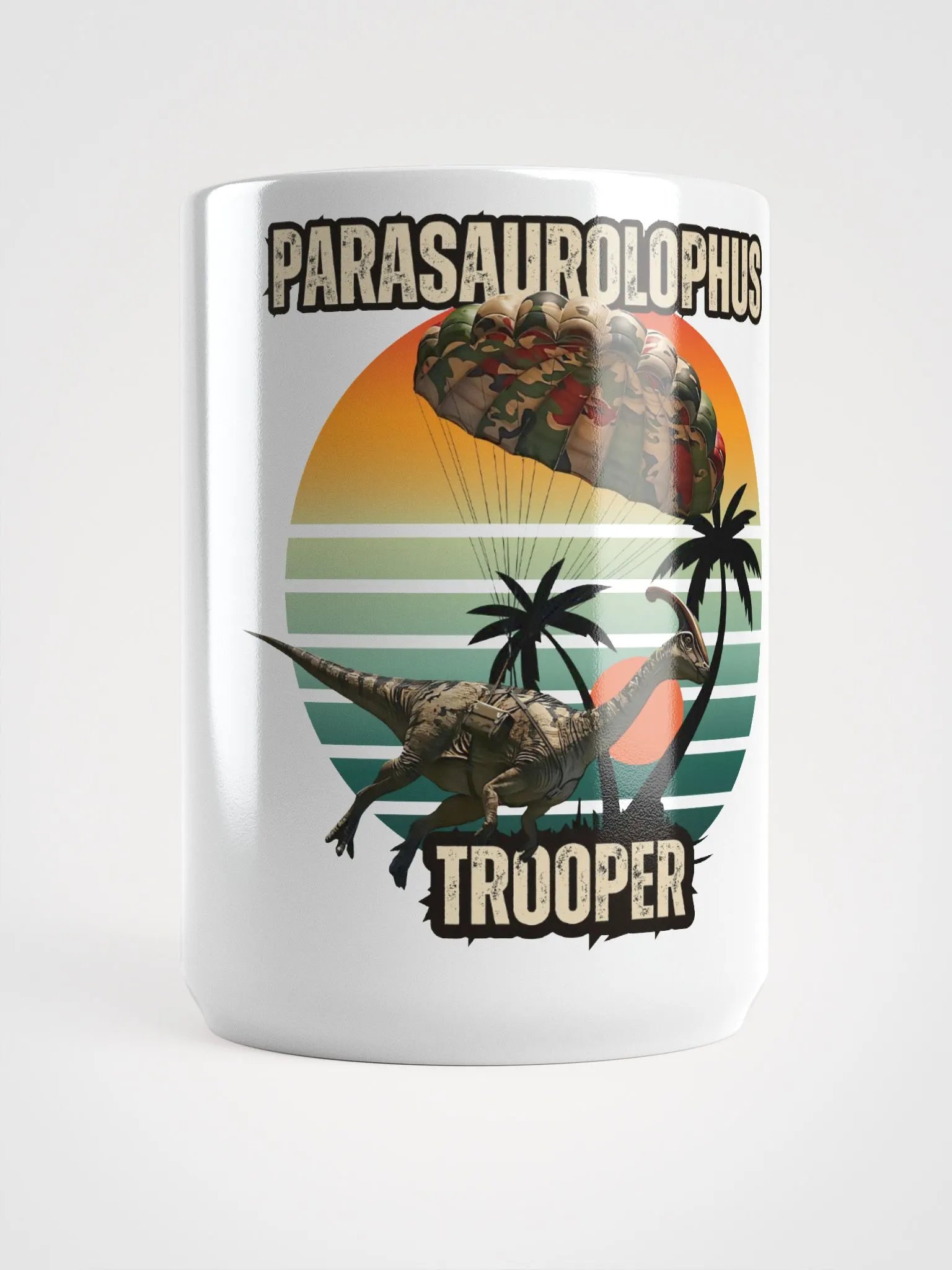Parasaurolophus Trooper - Dinosaur Paratrooper Mug product image (5)