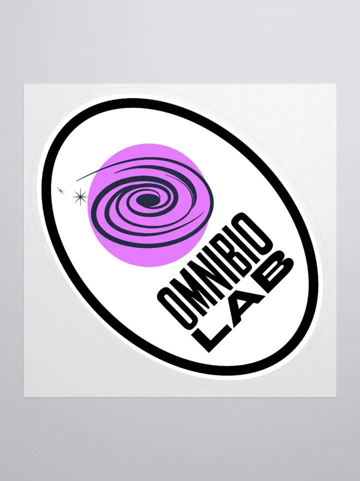Omnibio Lab Logo Oval Kiss Cut Stickers product image (2)