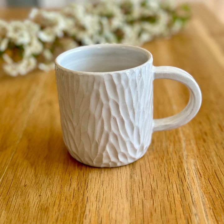 Carved White Mug product image (2)