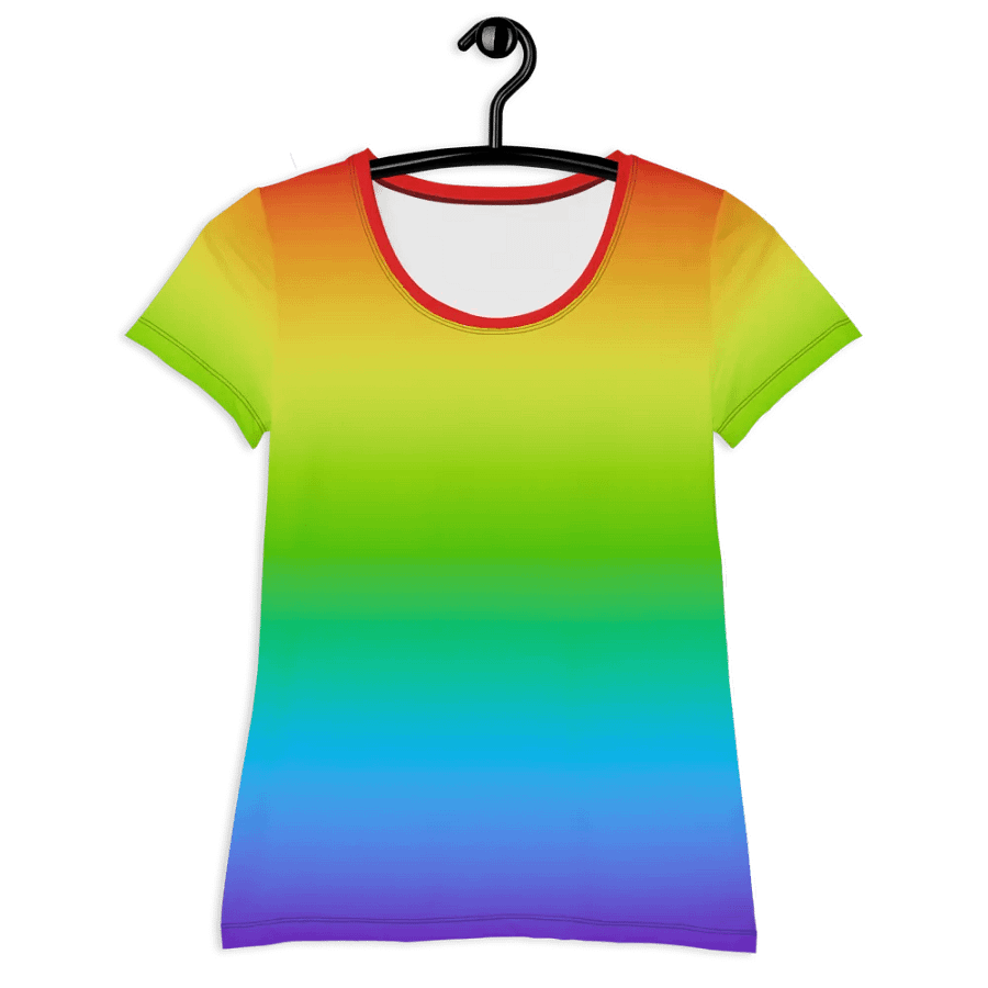 Rainbow Women's Athletic TShirt product image (12)