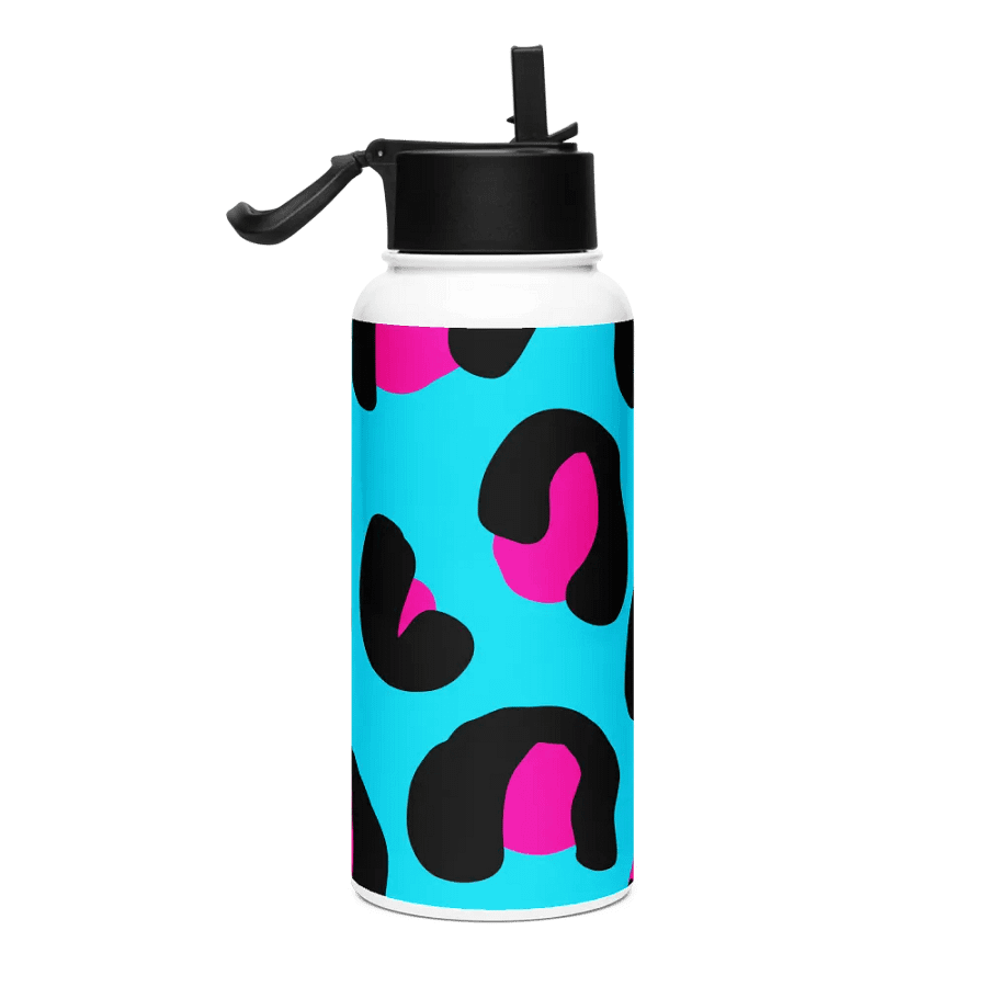 Funky Leopard Print Stainless Steel Water Bottle product image (4)