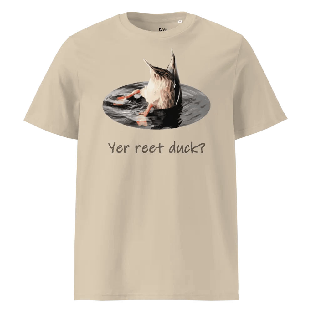Yer Reet Duck - Organic Cotton - Unisex T-Shirt - Pale Palette product image (1)