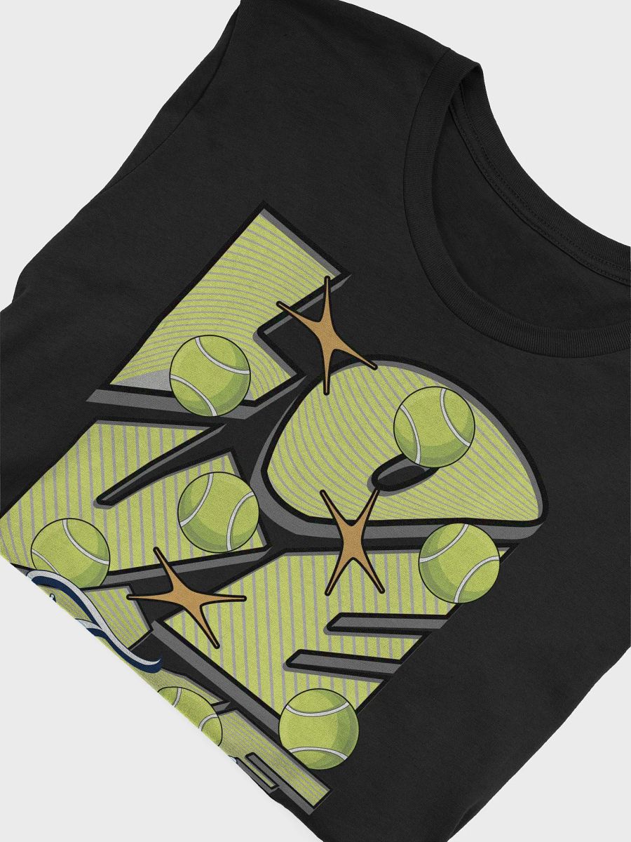 Love Me Tennis Striped Stylized T-Shirt product image (3)