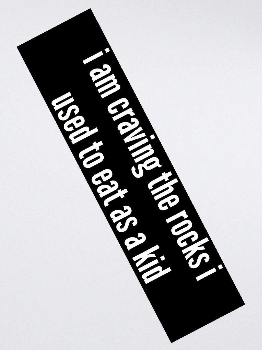 I'm craving rocks bumper sticker product image (2)