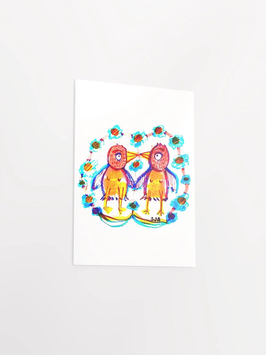 Kissy Birds matte poster product image (20)