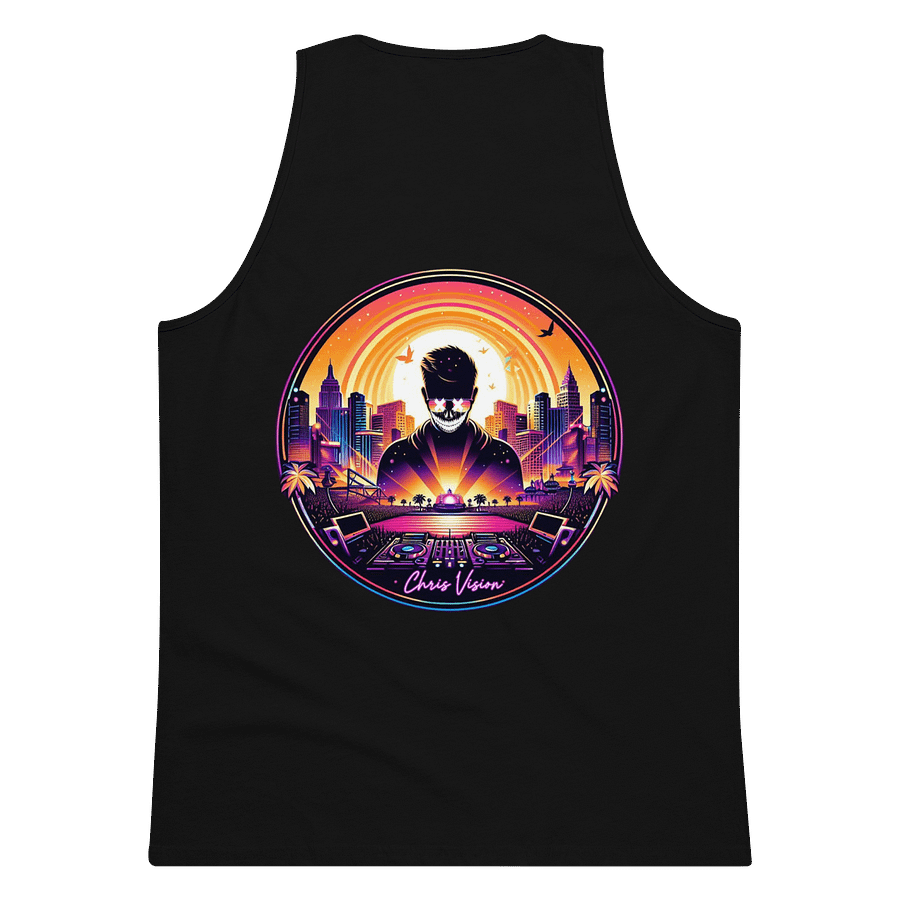 Sunset Spin DJ Men's Tank Top product image (14)